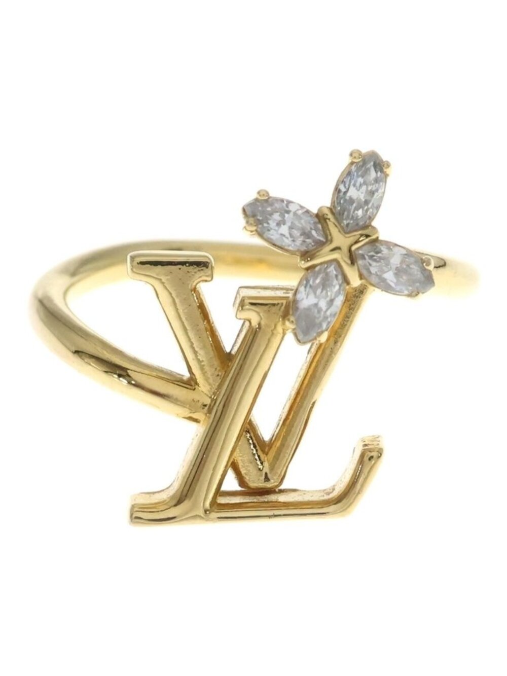 Louis Vuitton LV Iconic Flower Ring Gold Plated